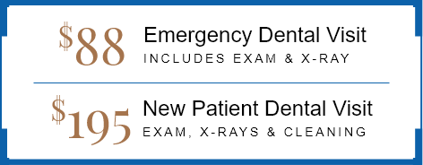 $88 Emergency Visit / $195 New Patient Special stamp